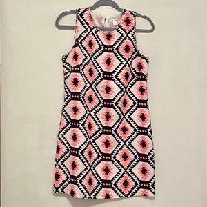 Tribal Print Shift Dress